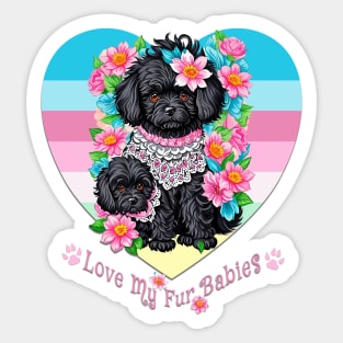 I Love My Fur Babies Sticker